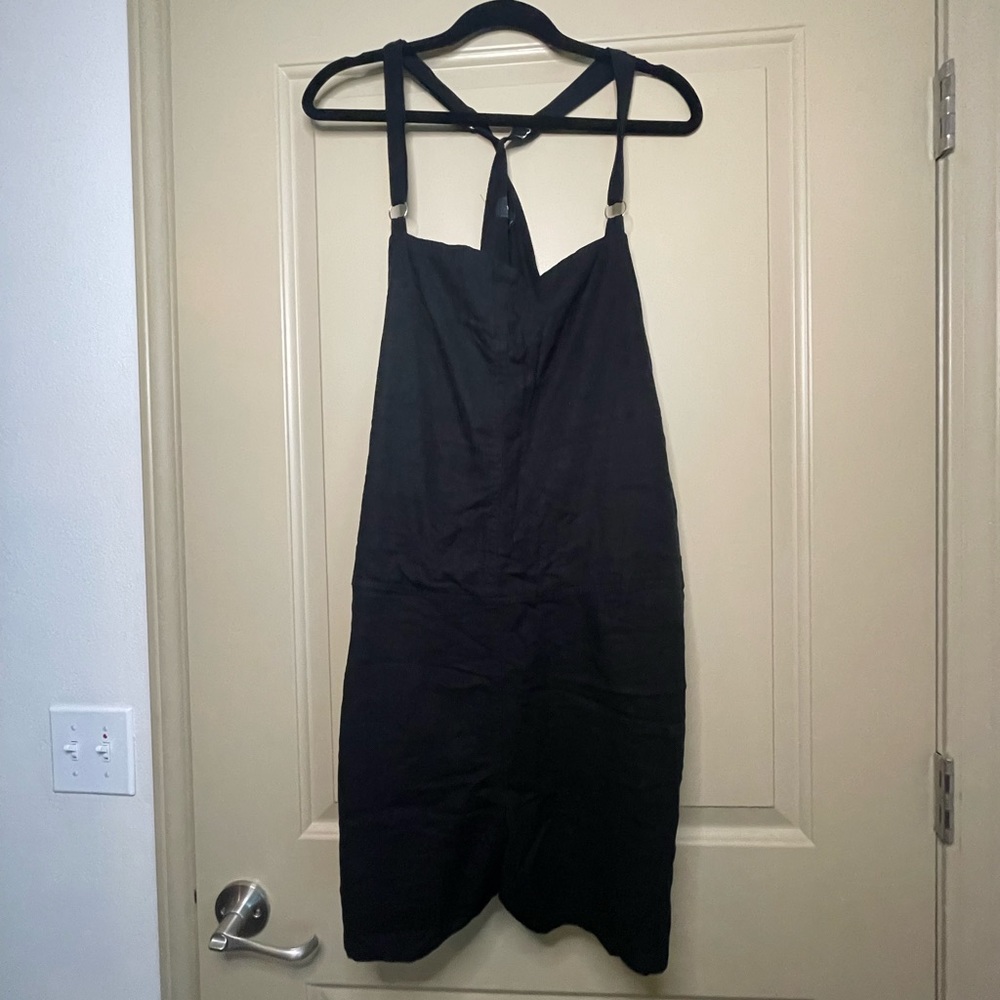 Black Overall Shorts